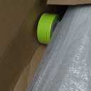 39" x 100' Heavy-Duty Floor Protection | Construction Grade Carpet Protector | Drop Cloth Plastic Film for Hardwood Floors | Waterproof Painters Covering with No Residue (Green)