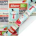 Vintage Christmas Wrapping Paper Jumbo Roll
, 30inch x 100 ft
