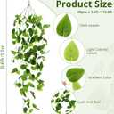 XunYee 48 Pcs Artificial Hanging Plants 3.6FT Fake Hanging Plants for Living Room Fake Ivy Vine Plastic Faux Hanging Plant for Wall House Room Garden Wedding Garland Indoor Outdoor Decor, No Basket