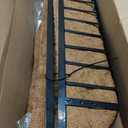 LaLaGreen 36 Inch, 2 Pack Window Boxes Planters  Large Black Metal Window Boxes for Outdoor Plant, Wall Mount Flower Pot with Coco Liner, Attach to House Fence Balcony Herb for Patio Porch Garden