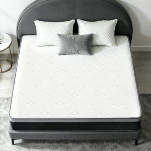 Queen Size Mattress in a Box 60x80 Inch 10 Inch Soft Pocket Spring Mattress Hotel Quality Quiet Support Polyester Cover Foam Filled
