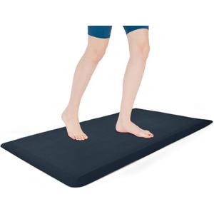 Art3d Anti Fatigue Mat - 1/2 Inch Cushioned Kitchen Mats - Comfort & Non Slip Cushion for Standing Desk, Office or Garage Floor (17.3"x28", Majolica Blue)
