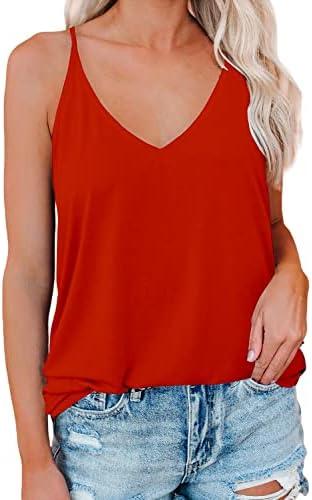 LOLONG V Neck Tank Tops for Women Summer Sexy Spaghetti Strap Sleeveless Shirts L LOLONG V Neck Tank Tops for Women Summer Sexy Spaghetti Strap Sleeveless Shirts L