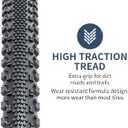 YUNSCM 2-PCS 700C Bike Tires 700x38C 40-622 Compatible Gravel Bike Tires 700x36C 700 x 38C 700x40C Bicycle Tires (Y-1005)