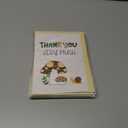 10 x CRTURUNIQ Funny Mushroom Thank You Card  Cute Thank You Very Mush Pun Design, 5x7 Inch Folded Cottagecore Greeting Note Card for Teacher, Baby Shower or Friend, Thick Cardstock with Envelope