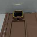 Couch Cup Holder Tray, Elimiko Silicone Anti-Spill and Anti-Slip Couch Drink Holder, Strong and Weighted Phone/Remote/Snacks Sofa Cup Holder (Brown)