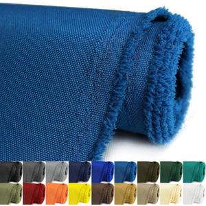Waterproof Canvas Fabric by The Yard 58inch 600D Upholstery Material Polyester Fabric Outdoor Water Resistant Fabric for Sewing Chair Patio Cushion Purse Bag Interior, Pre Cut 1 Yard Ocean Blue