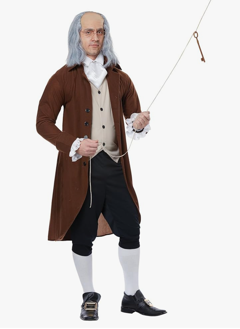 California Costumes mens Benjamin Franklin - Colonial Man - Adult Costume Size Medium