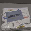 RUVANTI 100% Cotton Sheets  Queen Size Percale Bedding, Cooling & Breathable Floral Design, Durable with a Crisp, Soft & Comfortable Feel, 16" Deep Pocket, 4-Piece Set, Dino