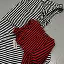 Dog Shirts Cotton Striped T-Shirts, Breathable Basic Vest for Puppy and Cat, Super Soft Stretchable Doggy Tee Tank Top Sleeveless, Fashion & Cute Color for Boys and Girls (XXL, Black+Red)