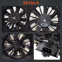 labwork Radiator Cooling Fan Replacement for Chevrolet Malibu 2004-2012 Replacement for Pontiac G6 2005-2010 620610