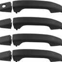 APPERFiT Door Handles w/Gaskets Set - Exterior (Textured Black) Compatible with 2014-2020 Chevy Chevrolet Silverado Suburban Tahoe, GMC Sierra Yukon 23236150 22923605 22929464 22929412 22923599