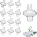 12 Pack Universal Fit in Line Filter for CPAP and BiPAP Machines - Improve Your CPAP Experience with These Filters, for 22mm and 25mm CPAP Tube