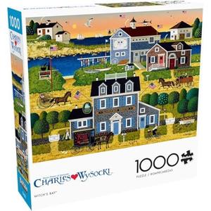 Buffalo Games - Charles Wysocki - Witch's Bay - 1000 Piece Jigsaw Puzzle for Adults -Challenging Puzzle Perfect for Game Nights - Finished Size is 26.75 x 19.75