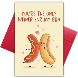 10 x Funny Valentines Day Card Gifts for Him Boyfriend Husband, Anniversary or Valentines Day Card Gift for Men Partner, You're The Only