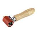 QWORK Silicone Seam Roller, High Temperature Resistant Silicon Seam Hand Pressure Roller Welding Tool, 40mm, Red