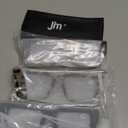 JM 3 Pack Oprah Style Reading Glasses for Women Men, Fashion Square Blue Light Blocking Readers (Mixed Color)