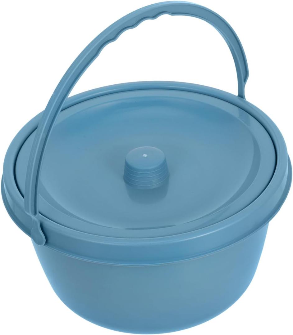 SOIMISS Portable Urine Potty Seat with Comfortable Grip Non Slip Base and Sturdy Frame User Friendly Bedside Commode for Adults Camping and Travel Users