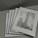 GOmaize Front Loading Black Picture Frame Set of 5,Display pictures 8x10 with mat or 11x14 without mat,Wall and Table Mounting