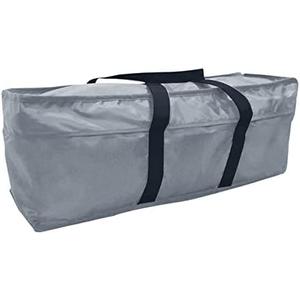 Yolaka Patio Cushion Storage Bag with Zipper Large Outdoor Cushions Bag | 65 x 20 x 28 Inch, Waterproof, For Furniture Cushion, Off-season Clothes, Gray