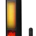 2026 New Space Heater, 1500W Portable Heater with Remote, Quiet Heating Electric Heater for Indoor, PTC Ceramic Fast and Safety Heat, 75 Oscillation & 12H Timer, for Home Bedroom Office