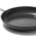 OXO Enhanced 10" Frying Pan Skillet, PFAS-Free Ceramic Nonstick, Durable Hard Anodized Cookware, Scratch Resistant, Stainless Steel Handle, Good Grips, Dishwasher Safe, Oven safe, Black