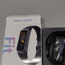 Fitness Tracker, 24/7 Heart Rate Blood Oxygen Blood Pressure Body Temp Monitor Sleep Calorie Tracker with 1.1" AMOLED Touch Color Screen Pedometer Smart Watch Waterproof for Women Men