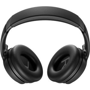 Bluetooth Headphones, Wireless Headphones with Active Over Ear Noise Cancelling and Mic, Deep Bass, Up to 24 Hours of Playtime, Black