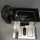 Hamilton Beach 35032 Professional Style Electric Deep Fryer, Frying Basket with Hooks, 1500 Watts, 3 Liters, Stainless Steel