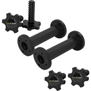 Dumbbell Handles Pair Universal Handle, Adjustable Dumbbell Bar Fit 1" Plates, Standard Weight Plates with 1" Diameter, Portable Balance Quick Adjustable Weight for Workouts Home Gym