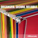 Officemate Hanging File Frame, Letter Size, Adjustable 14 to 18-Inches, 2 Count (Pack of 1),Silver, 91990