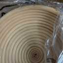 Gejoy Banneton Bread Proofing Basket Set of 8, Round Sourdough Bread Baking Bowl Kit with Cloth Liners and Dough Scrapers Natural Rattan Banneton Sourdough Bowl Basket for Bakers(9 Inch)