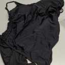 Viottiset Women's Ruched High Cut One Piece Swimsuit Tummy Control Bathing Suit Monokini (XX-Large, Black)