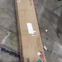 Merax Modern Solid Wood Queen Size Platform Bed with Headboard, No Box Spring Needed, Easy Assembly, White