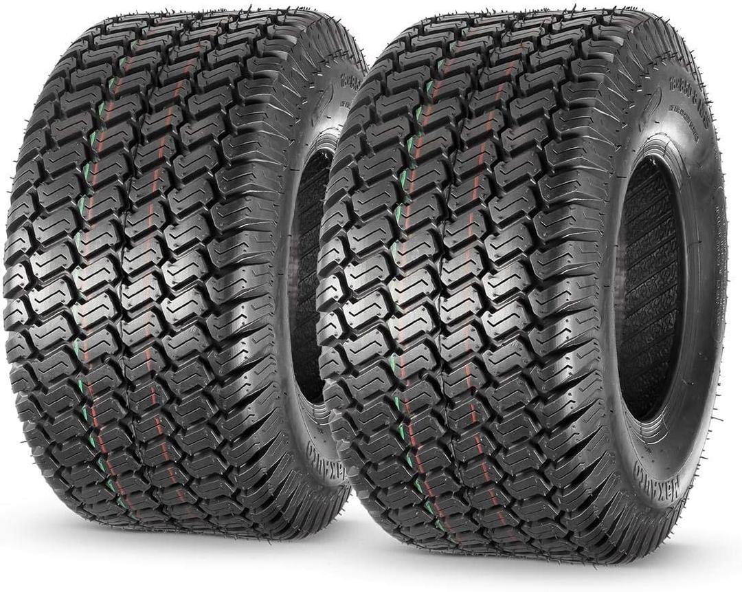 MaxAuto 18x8.50-8 18x8.5x8 Lawn Mower Golf Cart Turf Tires 4PR P332, Tubeless, Set of 2 18x8.5-8 Riding Lawn Mower Tires
