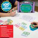 Wheel of Fortune Deluxe Game, 100 Puzzles Included, Inspired by The Popular Show, Interactive Puzzle Board, Spin, Guess, Solve, 2-4 Players, Ages 10 and Up by Just Play