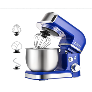 Kitchen in the box Stand Mixer,3.2Qt Mini Electric Food Mixer,6 Speeds Portable Lightweight Kitchen Mixer for Daily Use with Egg Whisk,Dough Hook,Flat Beater (Reflex Blue)
