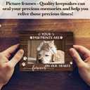 2 x Pet Memorial Picture Frame, Forever On Our Hearts Photo Frame, Remembrance Gifts For Dog Lover Dog Mom, Loss of Dog Sympathy Gift, Cat Passing Away Gift, Home Office Pet Memorial Frame With Stand -18