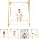 5-in-1 Baby and Toddler Foldable Swing Set with Stand, Classic Swing, Swing-Seat, Baby Jumper, Hammock, Play Tent