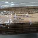 LazBlinds Cordless Bamboo Roman Shades, 21.5x64, Highfield Teak
