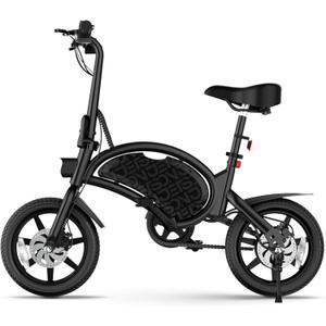 Jetson Bolt Electric Bike, Foot Pegs, Easy-Folding, Built-in Carrying Handle, Twist Throttle, Cruise Control, Up to 15.5 MPH, Range Up to 15 Miles, Ages 13+