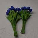 IPOPU 24 PCS Royal Blue Flowers Tulips Artificial Flowers Real Touch Blue Tulips Faux Flowers for Home Table Decor Wedding Bouquet Party Baby Shower Centerpieces Bridal Bouquet Decor (Blue)
