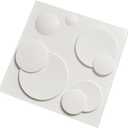 Art3d Decorative 3D PVC Wall Panel for Interior Dcor, 12-Pack 19.7 x 19.7 in., 32 Square Feet, Bubble