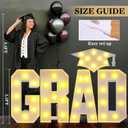 Graduation Decorations 2026 Marquee Letters,2.3FT Grad Party Decoration 2026 Marquee Numbers,Class of 2026 Decorations Grad Light Up Letters