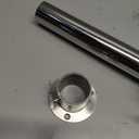 39"Closet Rod, (1-1/4") Dia32mm.304 stainless steel heavy duty Closet Rod,with 2 flange sockets closet rods(39inch,1 Rod)