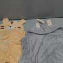 Toddler Bath Towel Hooded Kids Towels Baby Bath Towels for Boy Girl 0-5 Year, 2-Pack Thick Absorbent Toddler Towels with Hood Kids Bath Towel, Large 50''x32'' Baby Hooded Towel for Kids (Orange & Gray)