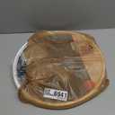 Copco 18-Inch Lazy Susan Turntable Organizer, Non-Skid Pantry or Cabinet Spinner for Spices, Condiments, and Bottles, Durable White/ Gray Design