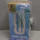 Pool Hoses for Above Ground Pools, 1.25 x 51 Inch Hose for Filter Pump, Compatible with Filter Pump 607, 637 (2 Hoses + 4 Metal Clamps)
