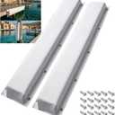 Dock Bumper,Dock Bumper Guard with Stainless Steel Screws,Boat Dock Bumper,Dock Bumpers Marine for Docking Edges, Piling, Vertical Poles, Horizontal Decks or Pier(4 Color,3Size,1Pack,2Pack), 48Inch-2Pack