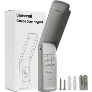 Universal Garage Door Opener Keypad Wireless Keypad Keyless Entry Compatible with LiftMaster Chamberlain Craftsman Genie Overhead Linear Wayne Dalton Garage Door Opener Remote Learn Button Dip Switch